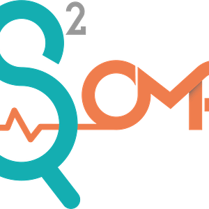 Logo of S²OMA, featuring a stylized design with the letters S, O, M, and A. The logo combines turquoise and orange colors, suggesting innovation in healthcare.
